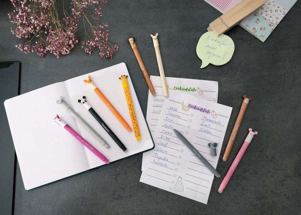 ROLLER 0.7 MM ALBASTRU ERASABLE KOALA EBERHARD FABER