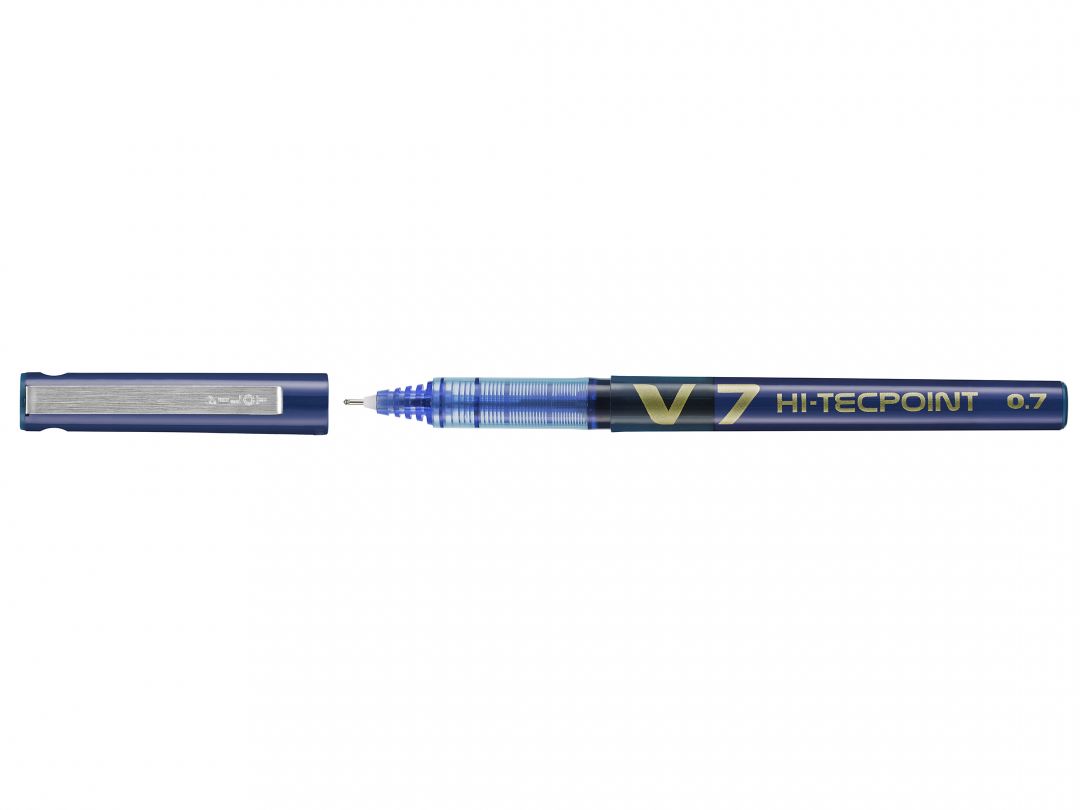 ROLLER 0.7MM V7 ALBASTRU HI-TECPOINT PILOT