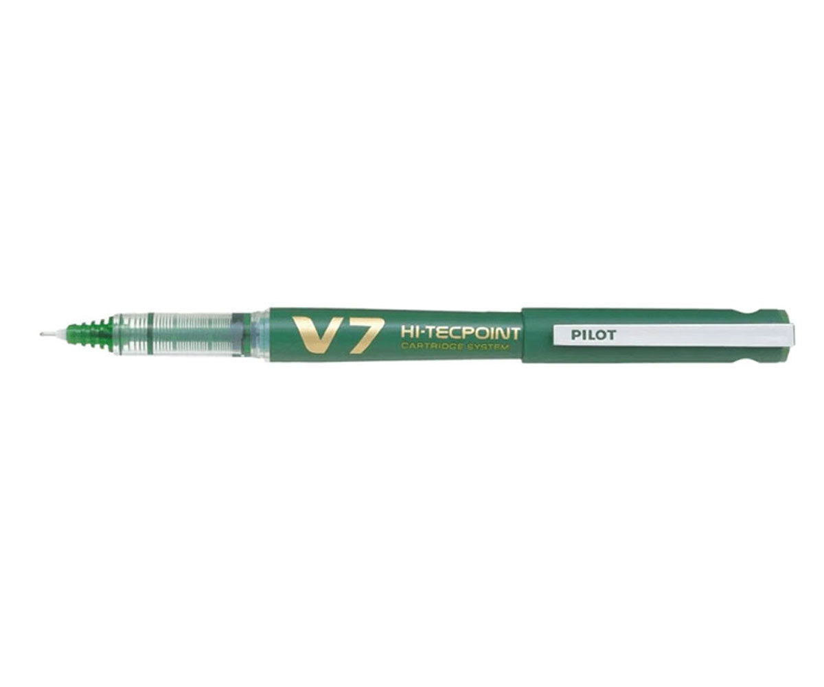 ROLLER 0.7MM V7 VERDE HI-TECPOINT PILOT