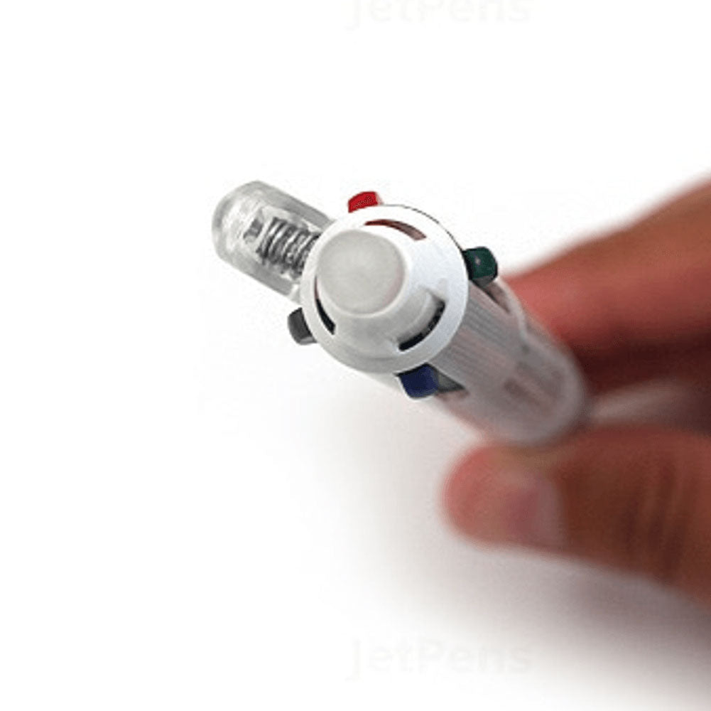 ROLLER CU MECANISM 4 CULORI 0.5MM ALB FRIXION PILOT