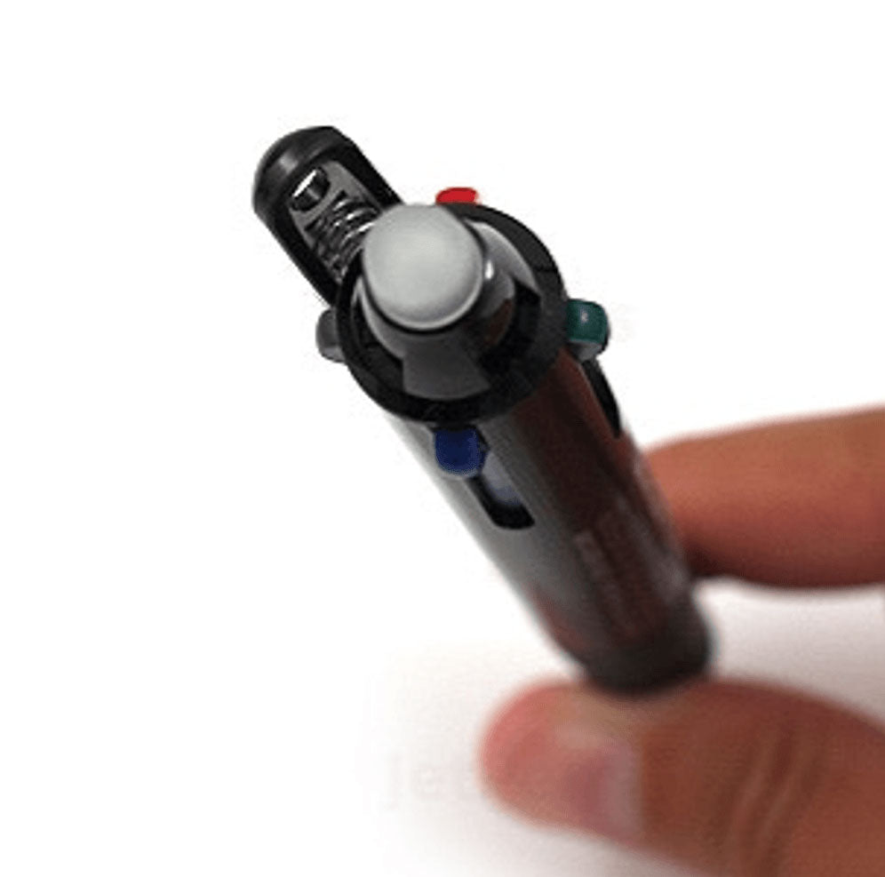 ROLLER CU MECANISM 4 CULORI 0.5MM NEGRU FRIXION PILOT