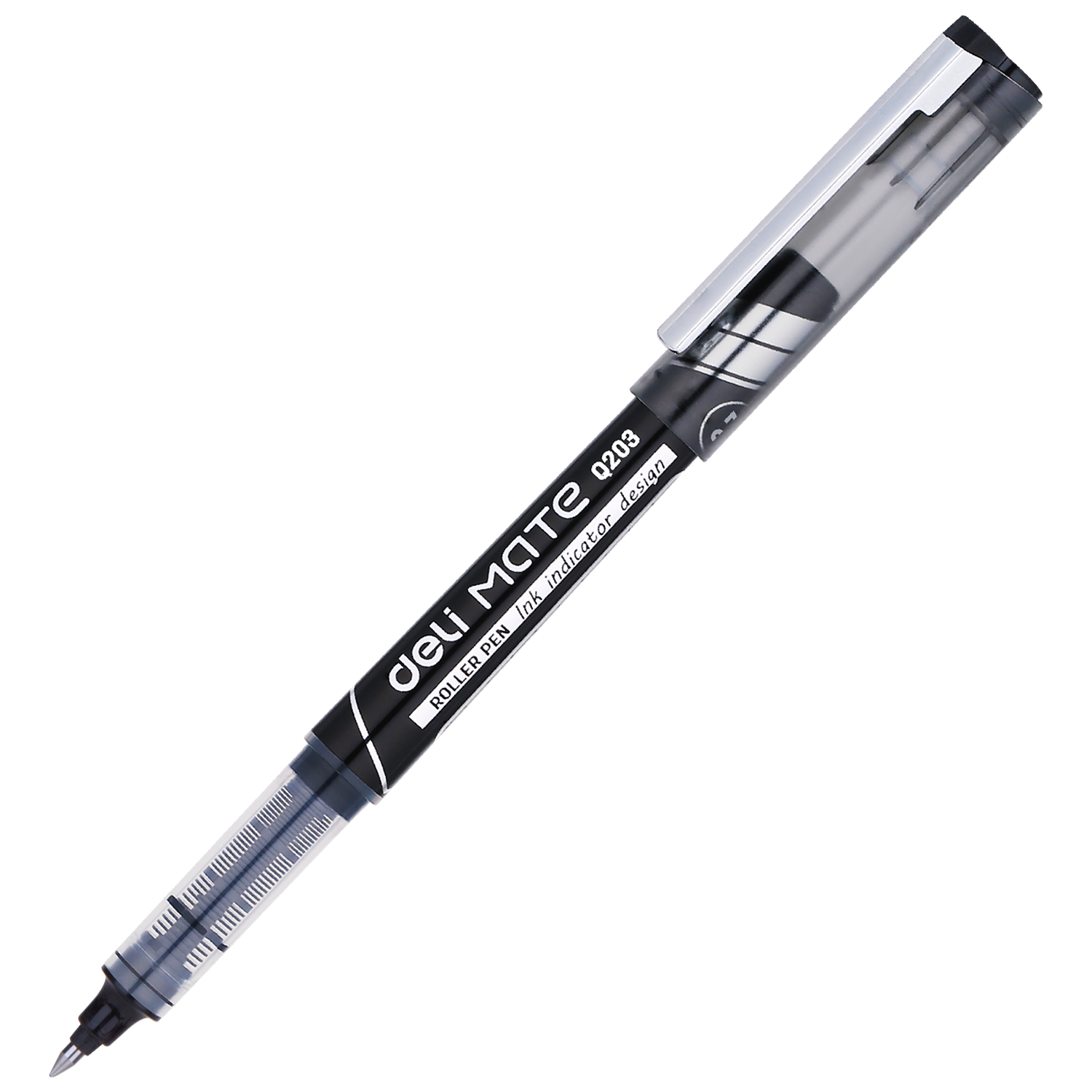 ROLLER FREE INK 0.7MM NEGRU DELI