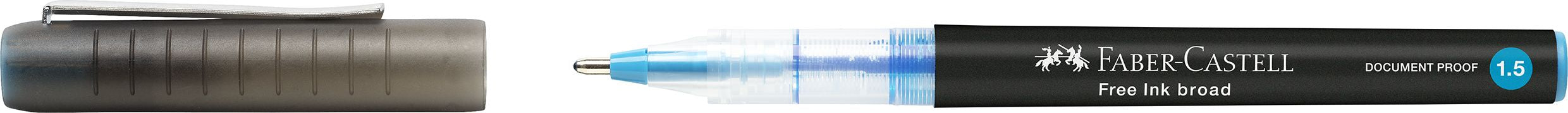 ROLLER FREE INK 1.5MM BLEU FABER-CASTELL