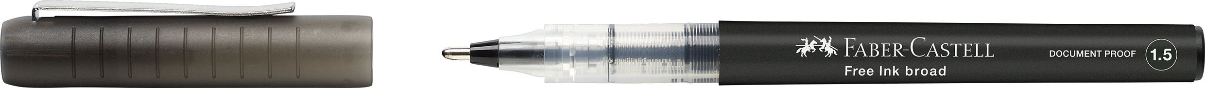 ROLLER FREE INK 1.5MM NEGRU FABER-CASTELL