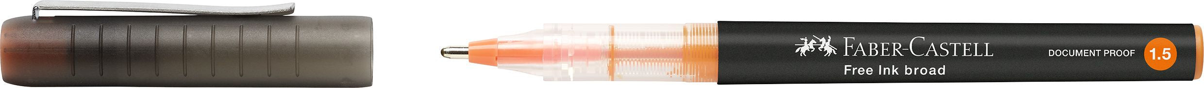 ROLLER FREE INK 1.5MM PORTOCALIU FABER-CASTELL