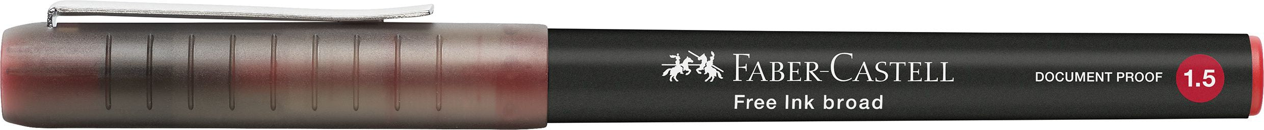 ROLLER FREE INK 1.5MM ROSU FABER-CASTELL