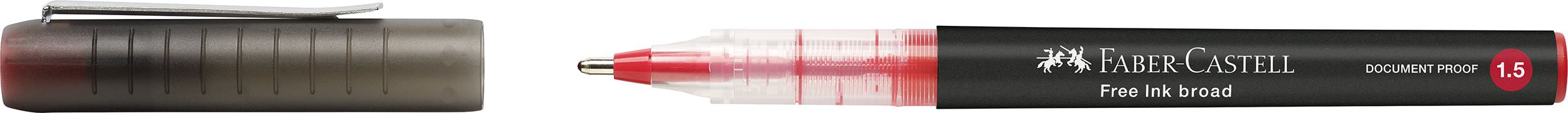 ROLLER FREE INK 1.5MM ROSU FABER-CASTELL