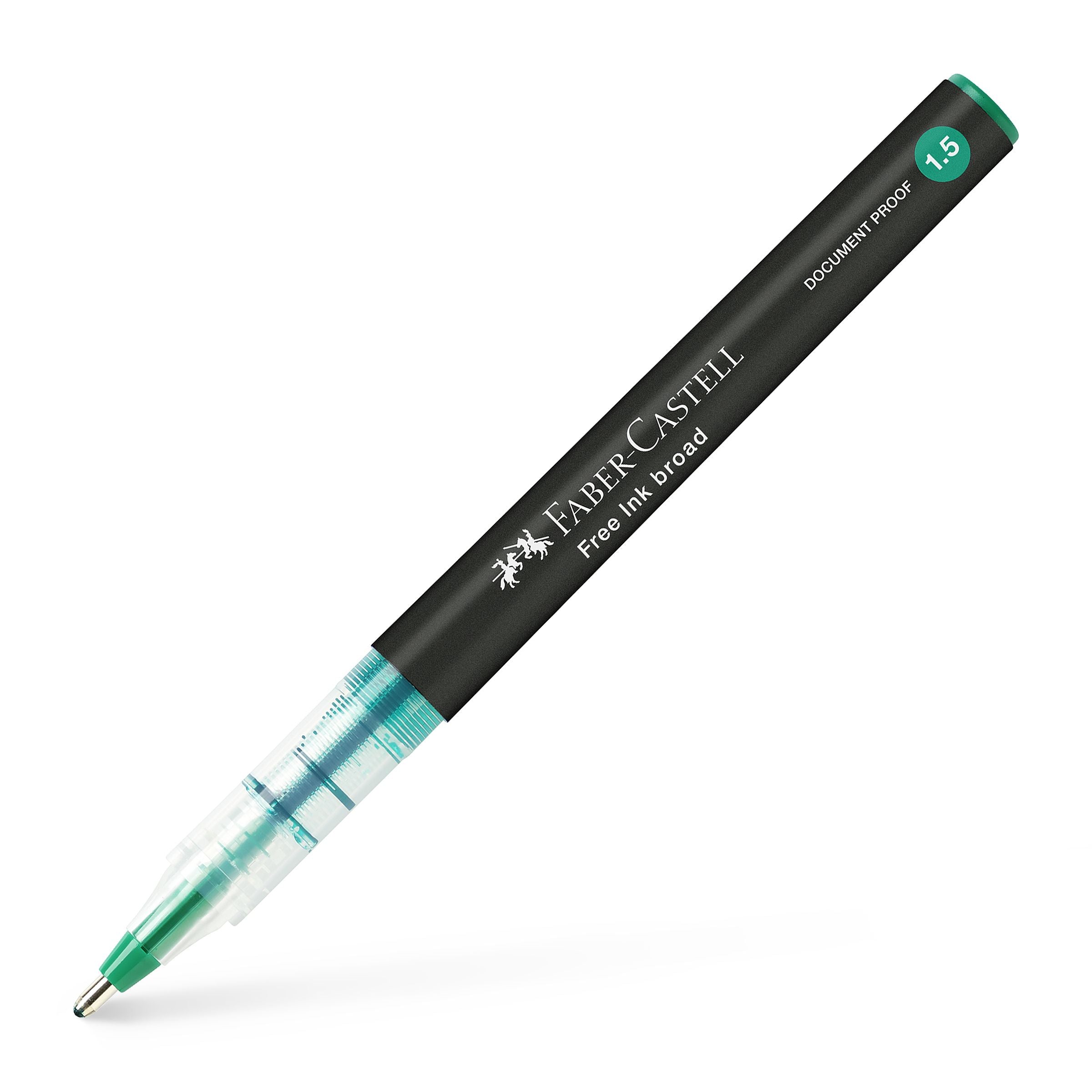 ROLLER FREE INK 1.5MM VERDE FABER-CASTELL