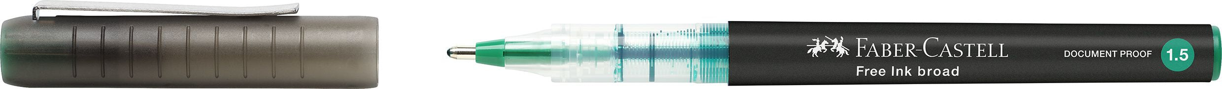 ROLLER FREE INK 1.5MM VERDE FABER-CASTELL