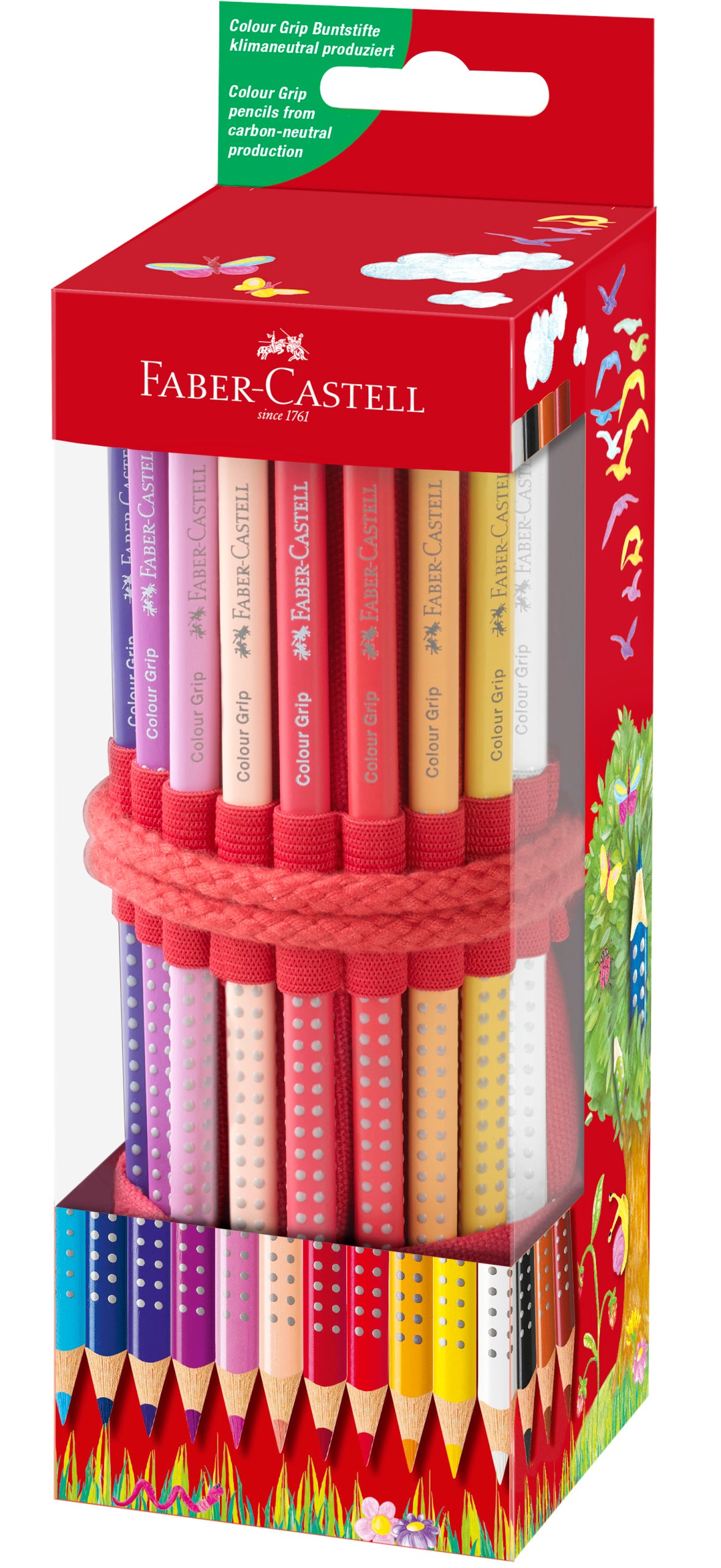 ROLLUP 18 CREIOANE COLORATE GRIP+ ASCUTITOARE SLEEVE FABER-CASTELL