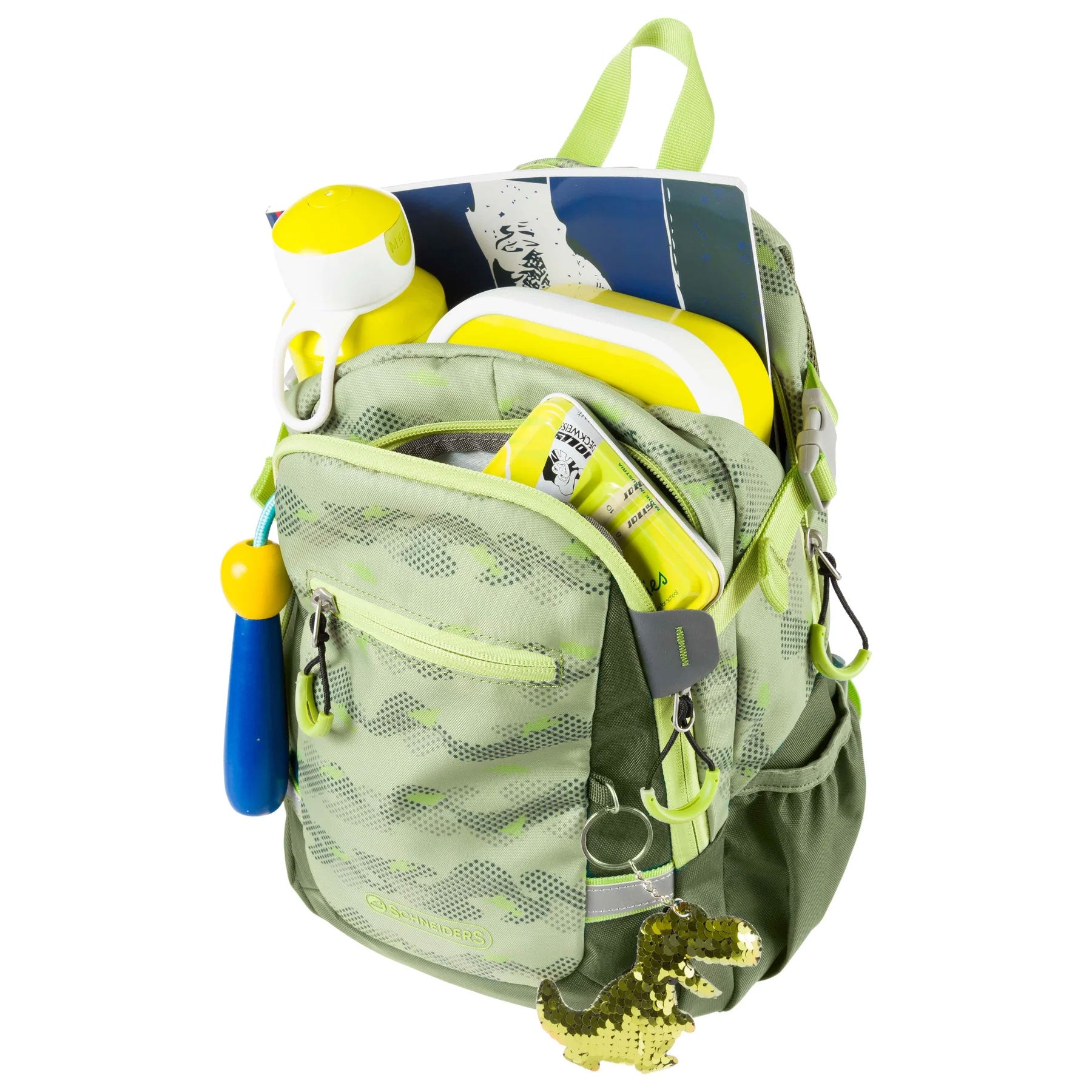 RUCSAC CLASA PREGATITOARE RHINO DINO VERDE SCHNEIDERS