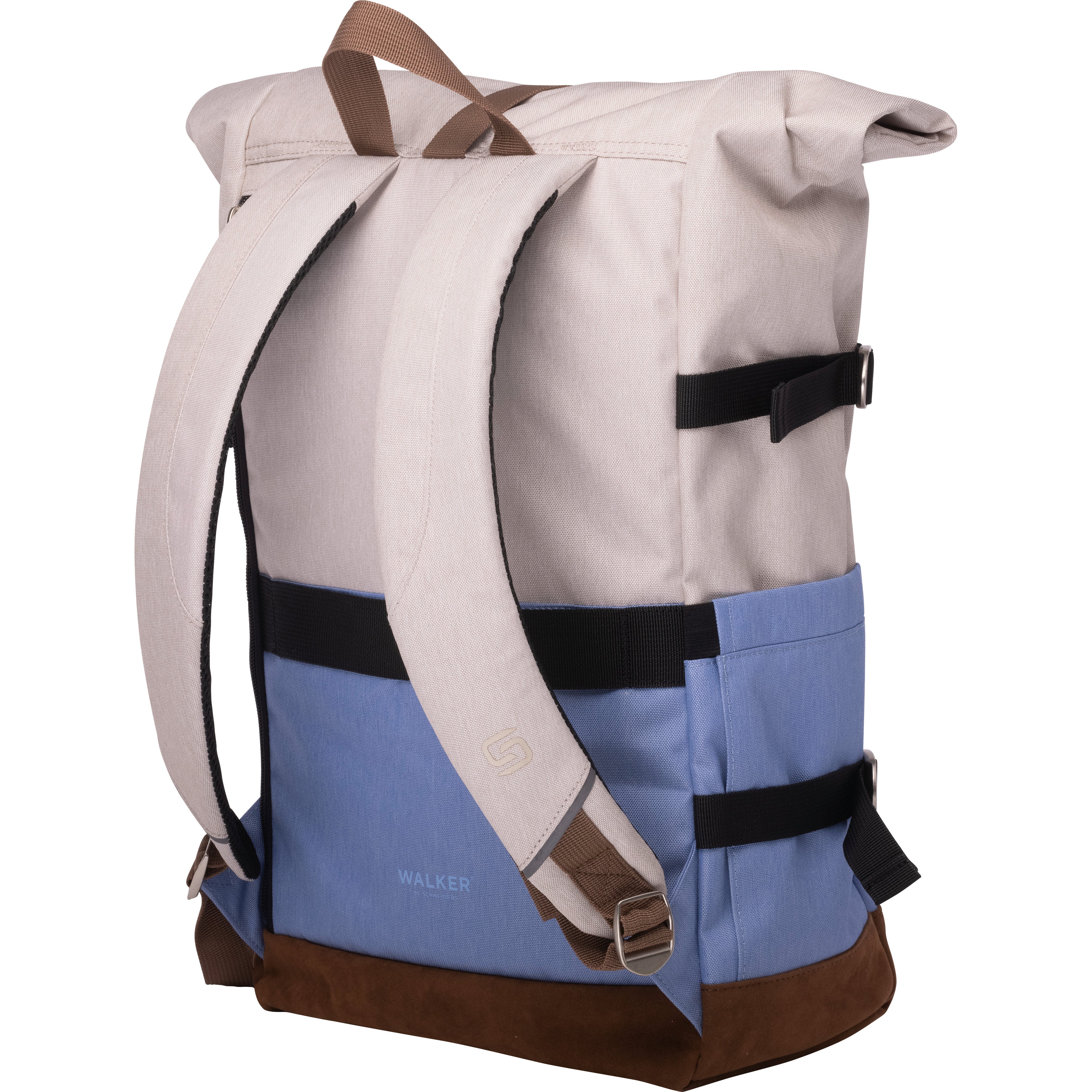 RUCSAC ROLLUP BICOLOR CREM POPCORN-BLEU WALKER