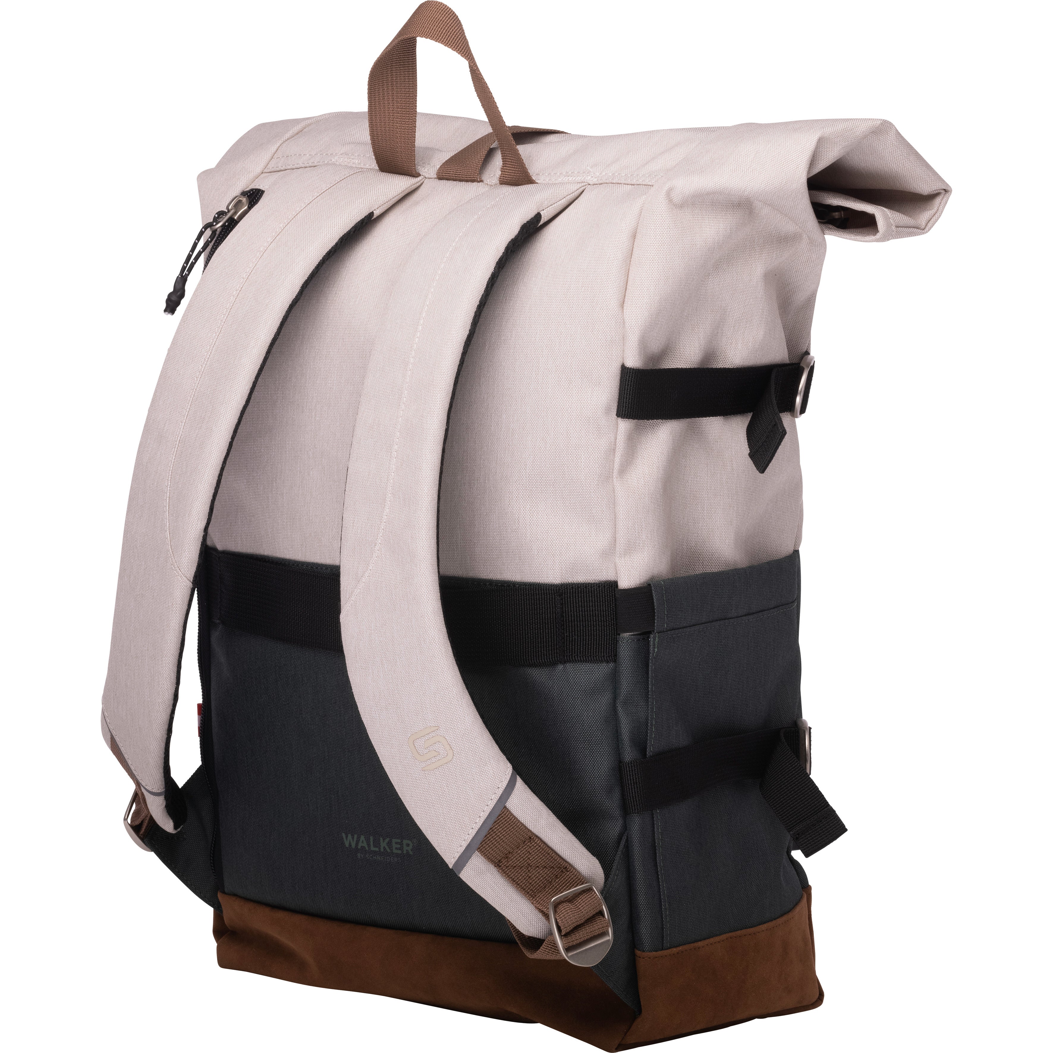 RUCSAC ROLLUP BICOLOR CREM POPCORN-VERDE WALKER