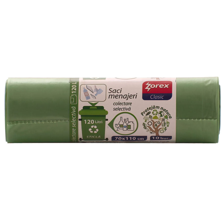 SACI MENAJERI 120L 10/SET VERZI