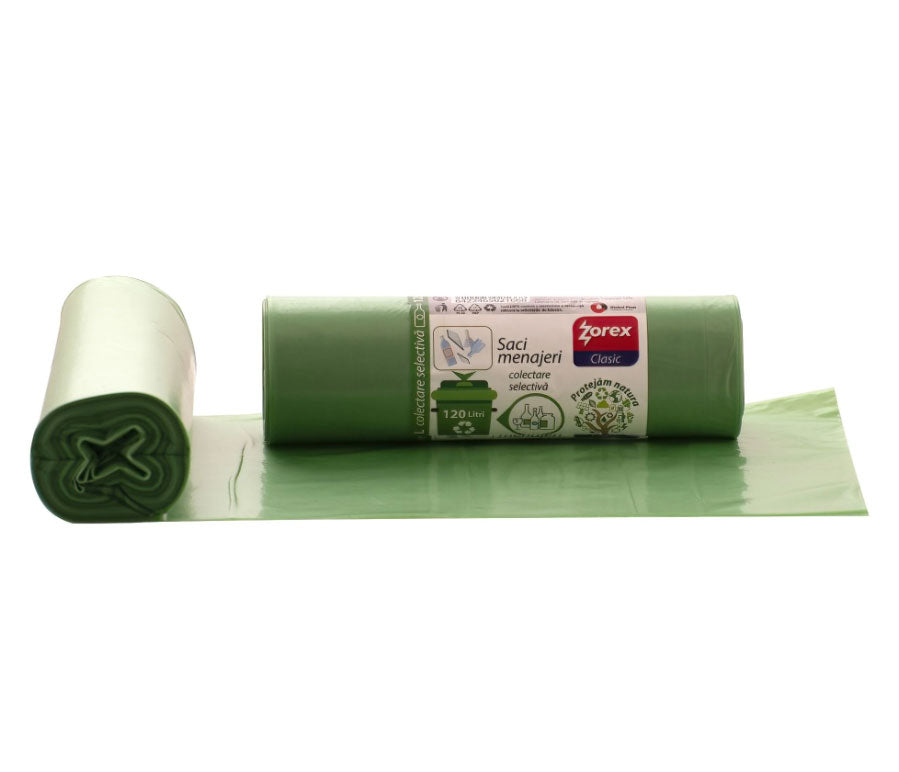 SACI MENAJERI 120L 10/SET VERZI
