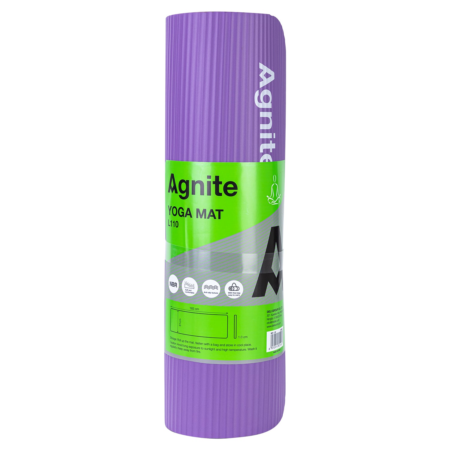 SALTEA YOGA 183*61*1 CM + HUSA TRANSPORT AGNITE VIOLET DELI