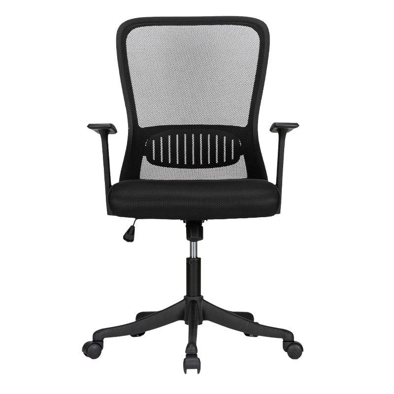 SCAUN BIROU ERGONOMIC SPATAR MESH, SISTEM ROTI ABS 4523 NEGRU DELI