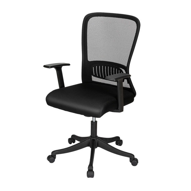 SCAUN BIROU ERGONOMIC SPATAR MESH, SISTEM ROTI ABS 4523 NEGRU DELI