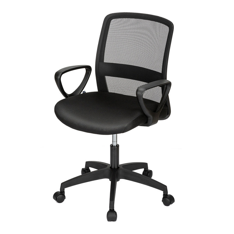 SCAUN BIROU SPATAR MESH, SIST ROTI ABS 4507 NEGRU DELI