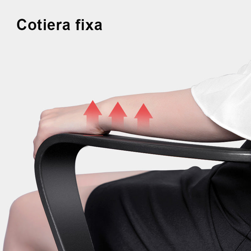 SCAUN CONFERINTA SPATAR MESH NEGRU DELI