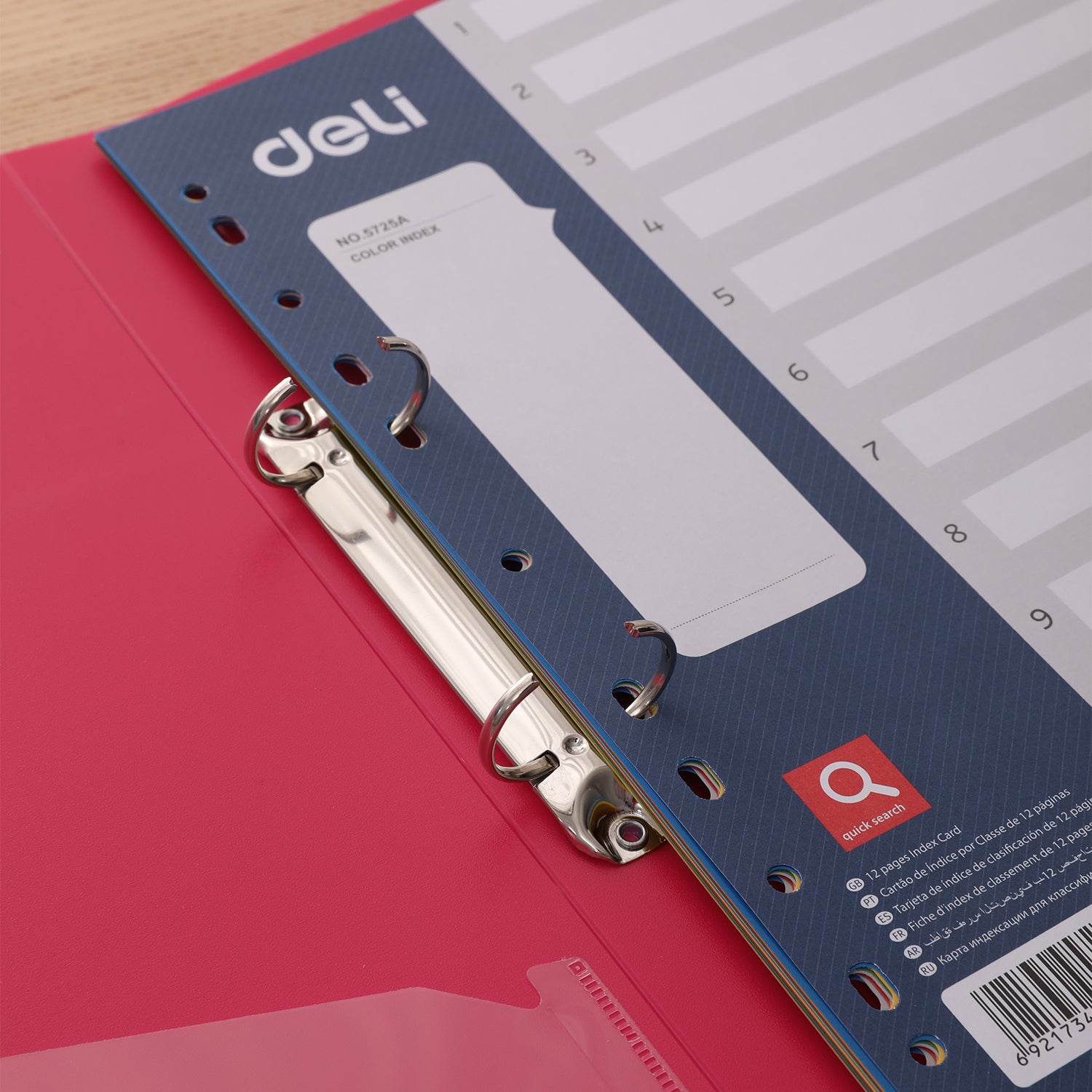 SEPARATOARE INDEX PLASTIC 1-12 COLOR DELI