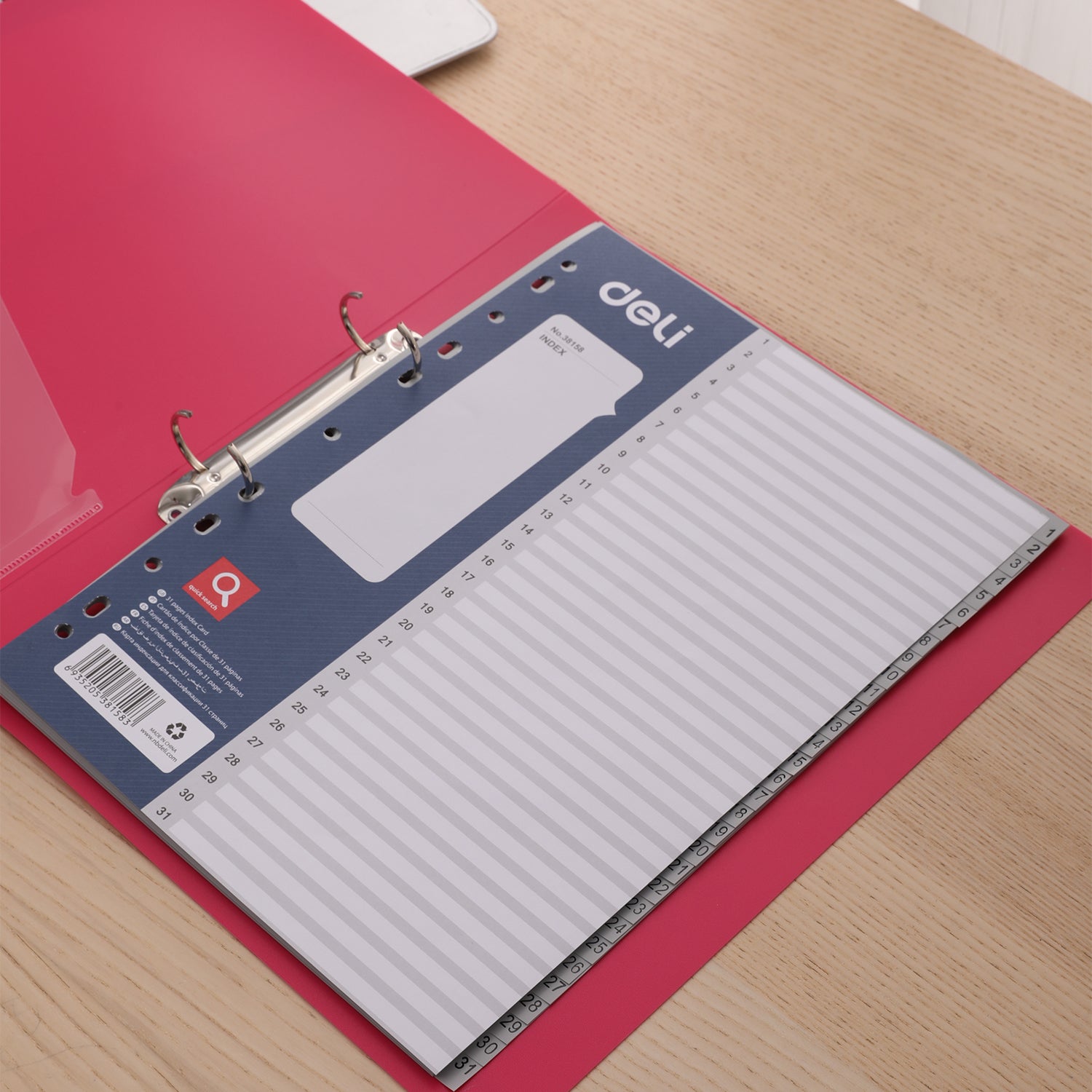 SEPARATOARE INDEX PLASTIC 1-31 DELI