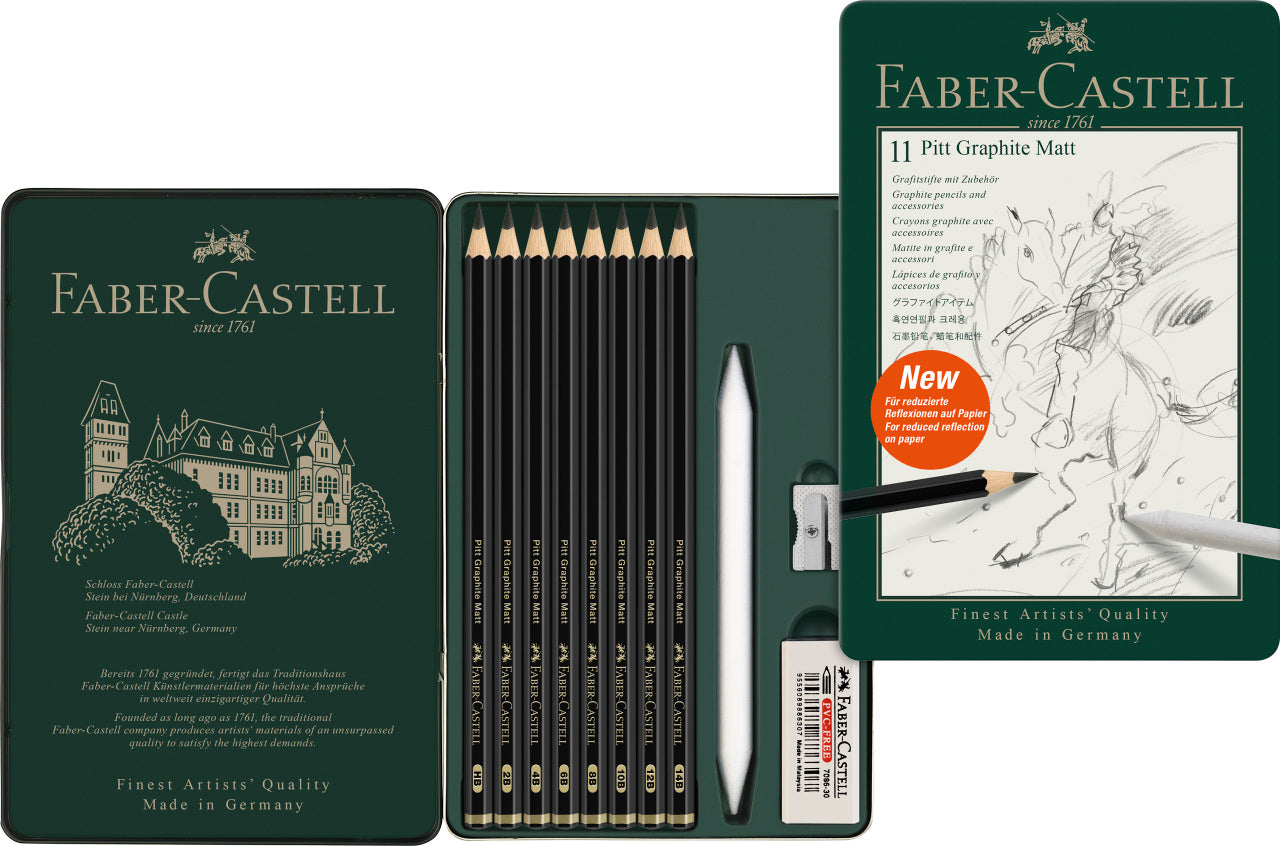 SET 11 BUC CREION GRAFIT MAT PITT FABER-CASTELL