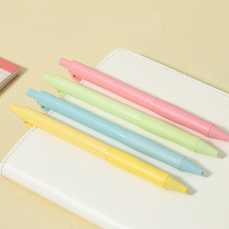 SET 4 PIXURI CU MECANISM 0.7MM CORP PASTEL NEGRU LONGREEN PLASTIC RECICLAT DELI