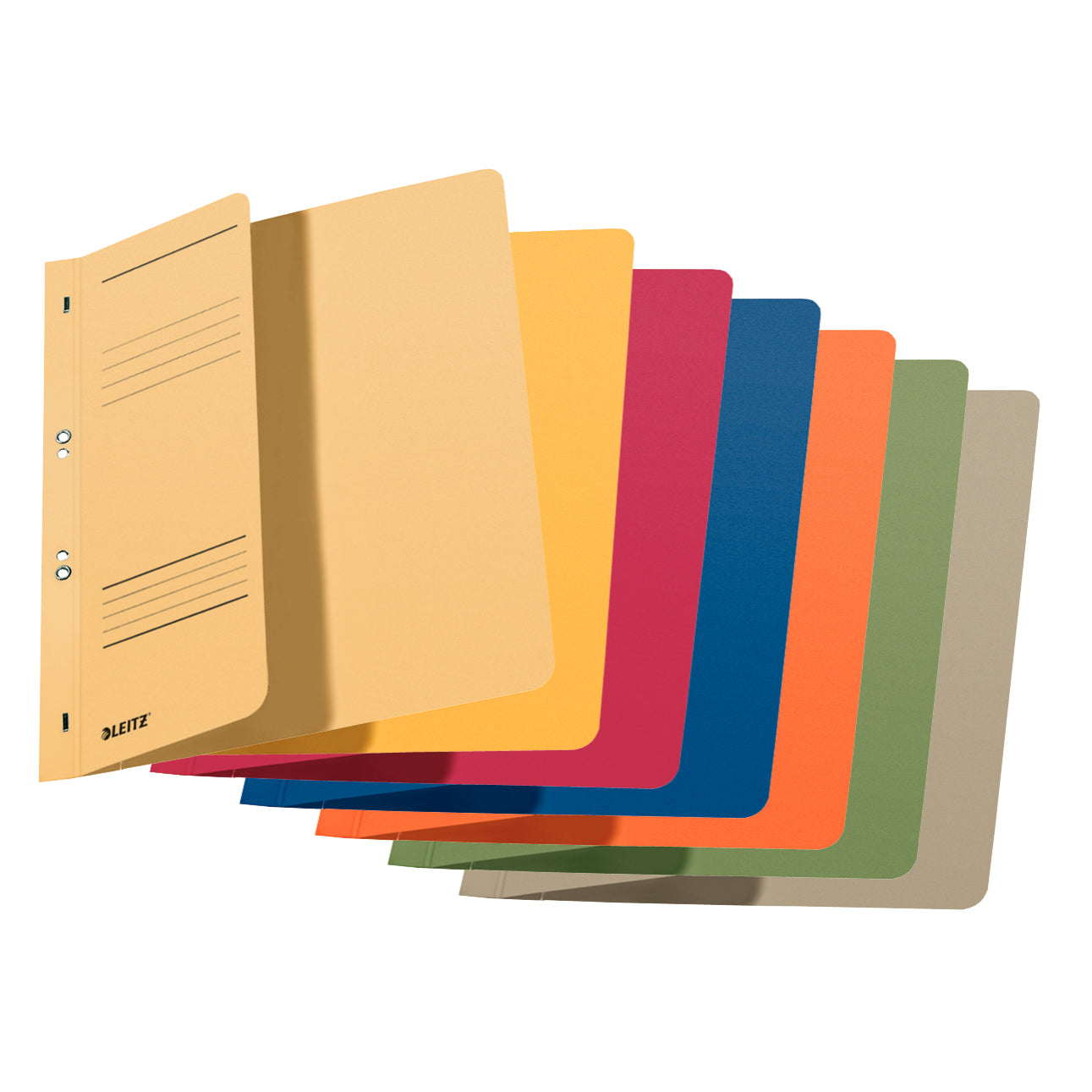 SET 5 BUCATI DOSAR CARTON CAPSE 1/2 DIVERSE CULORI LEITZ