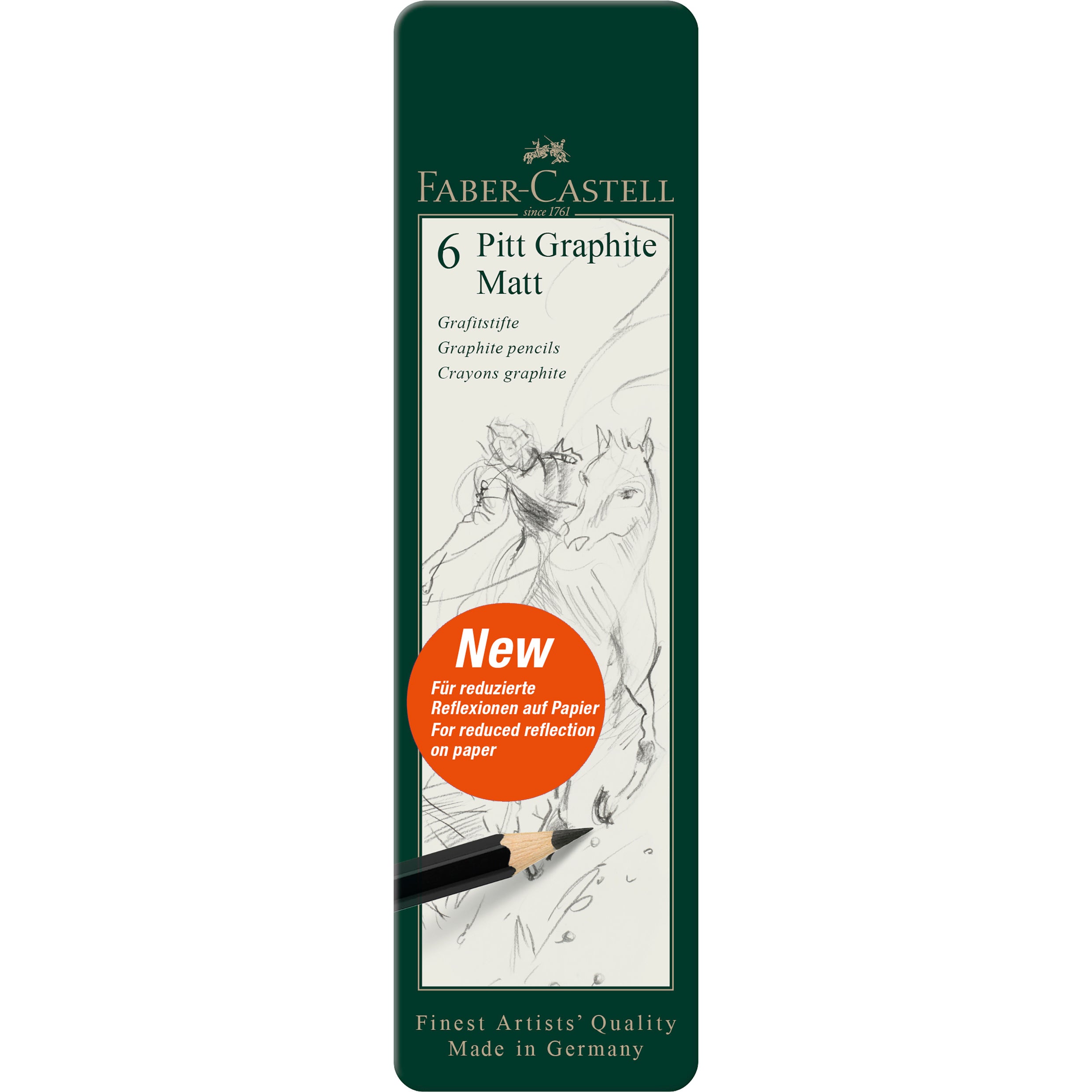 SET 6 BUC CREION GRAFIT MAT PITT FABER-CASTELL