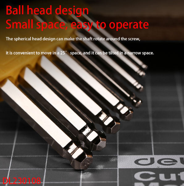 SET 8 BUC CHEI IMBUS CAP SFERIC DELI