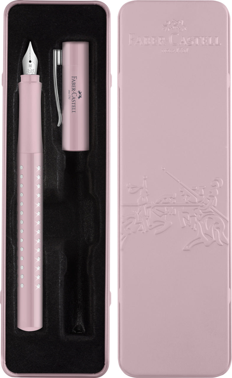 SET CADOU STILOU SPARKLE ROSE METALIC M FABER-CASTELL