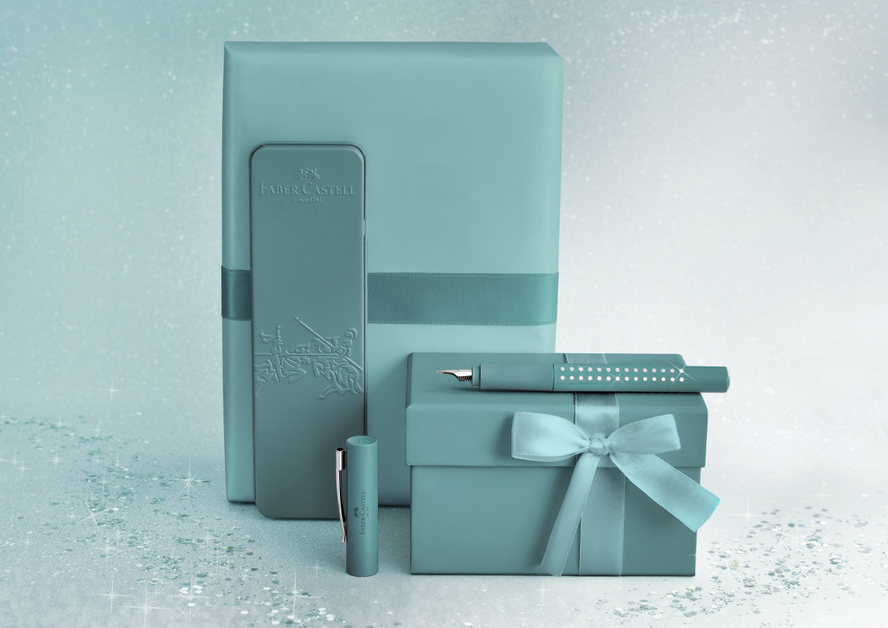 SET CADOU STILOU SPARKLE TURCOAZ OCEAN METALIC M FABER-CASTELL