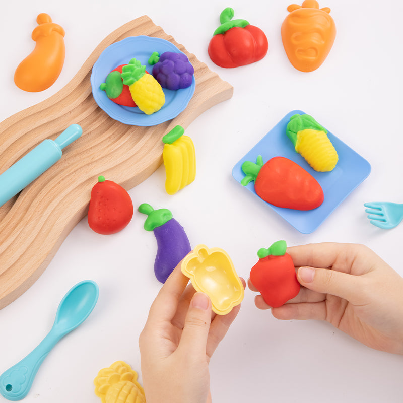 SET CREATIV PLASTILINA + 14 ACCESORII PIZZA, PASTA AND VEGGIE PARTY DELI