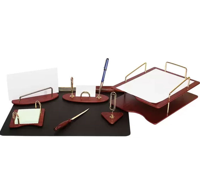SET DE BIROU DIN LEMN VISINIU 7 PIESE
