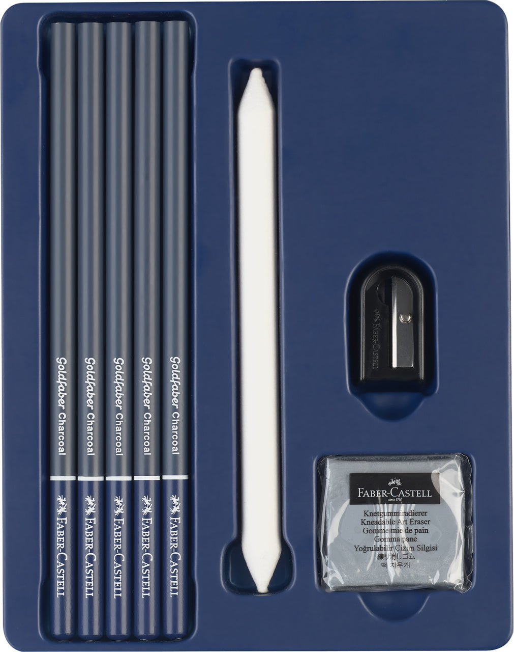SET DESEN CARBUNE 8 BUC FABER-CASTELL