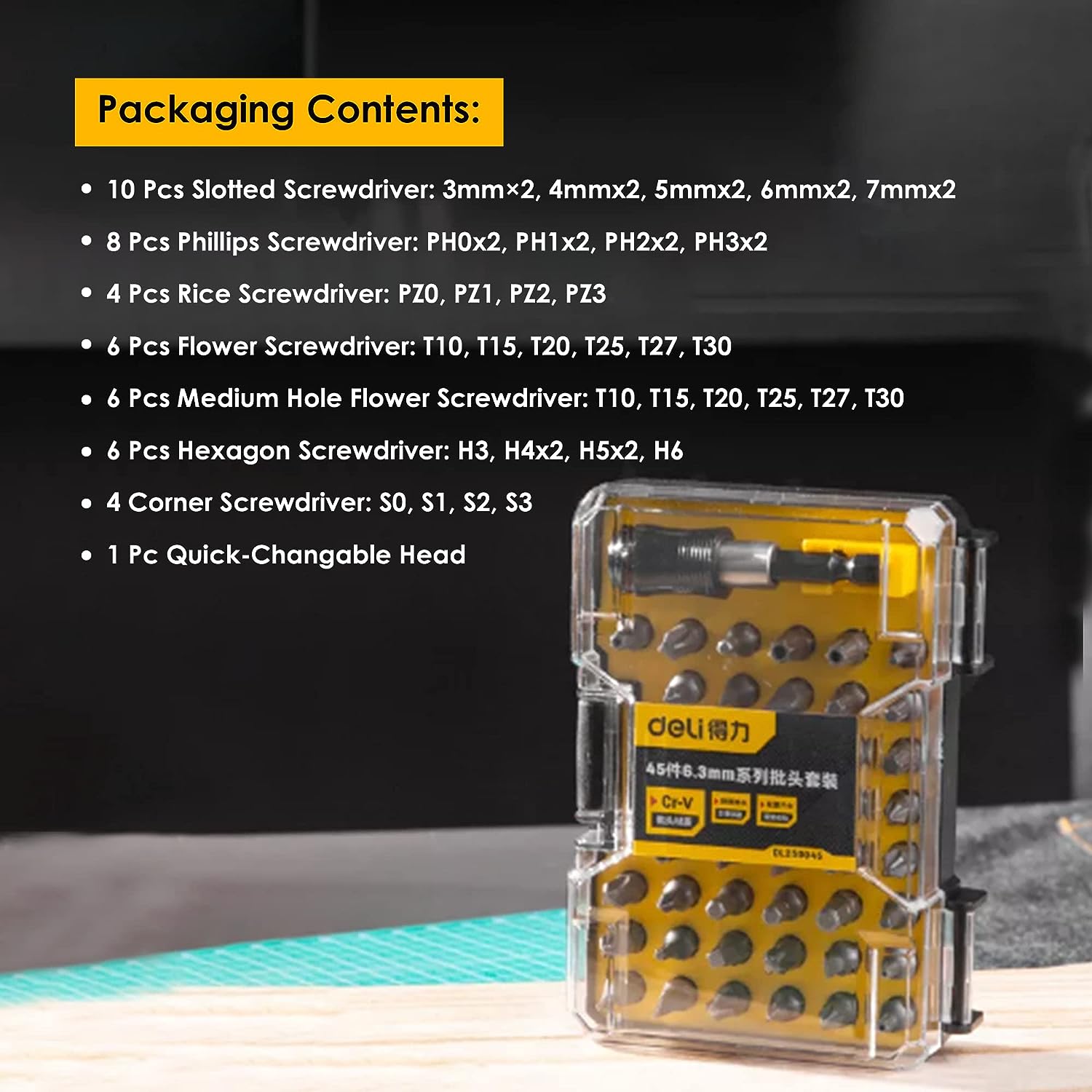 SET SURUBELNITA + 45 CAPETE CUT PLASTIC DELI