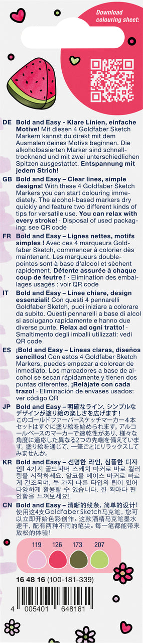 SKETCH MARKER 2 CAPETE SET 4 BOLD AND EASY I GOLDFABER FABER-CASTELL