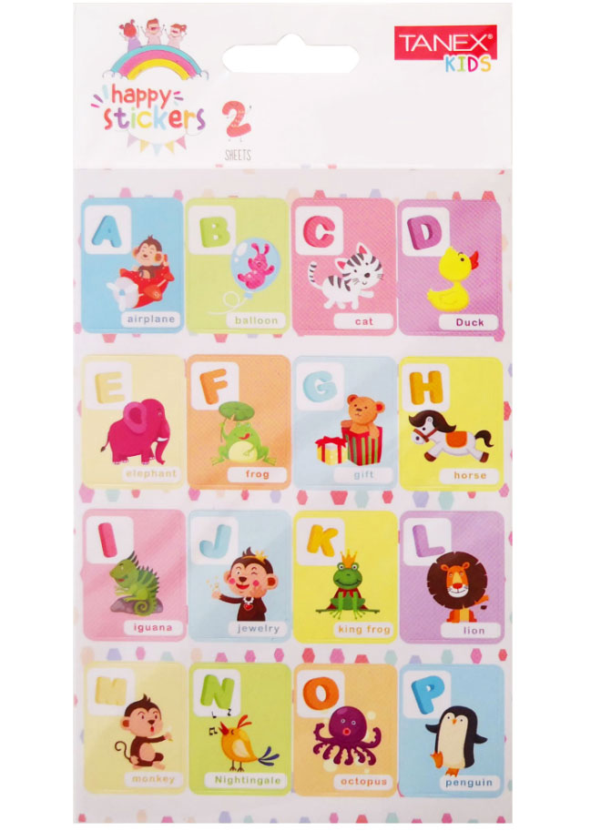 STICKER LITERE 2/SET TANEX