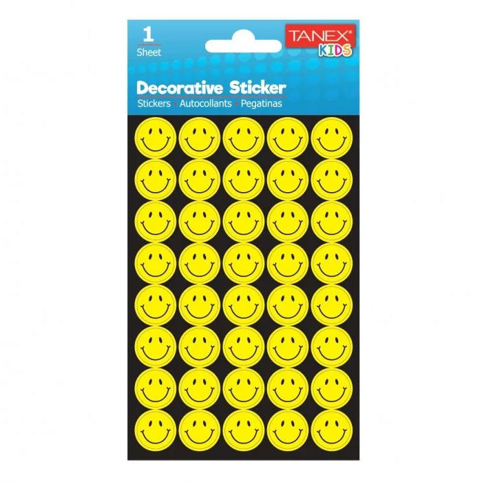 STICKER PUFFY SMILEY 40/SET TNX-25019 TANEX