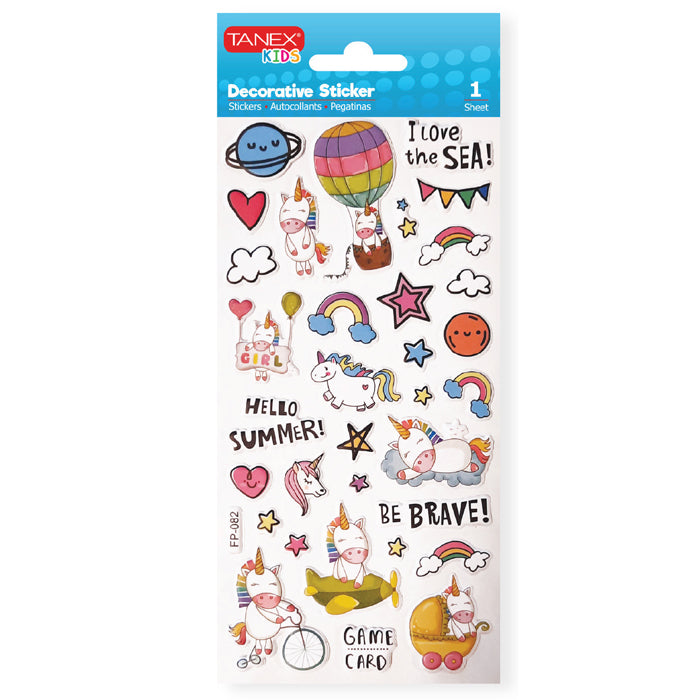 STICKER PUFFY UNICORNS 2 TNX-25123 TANEX