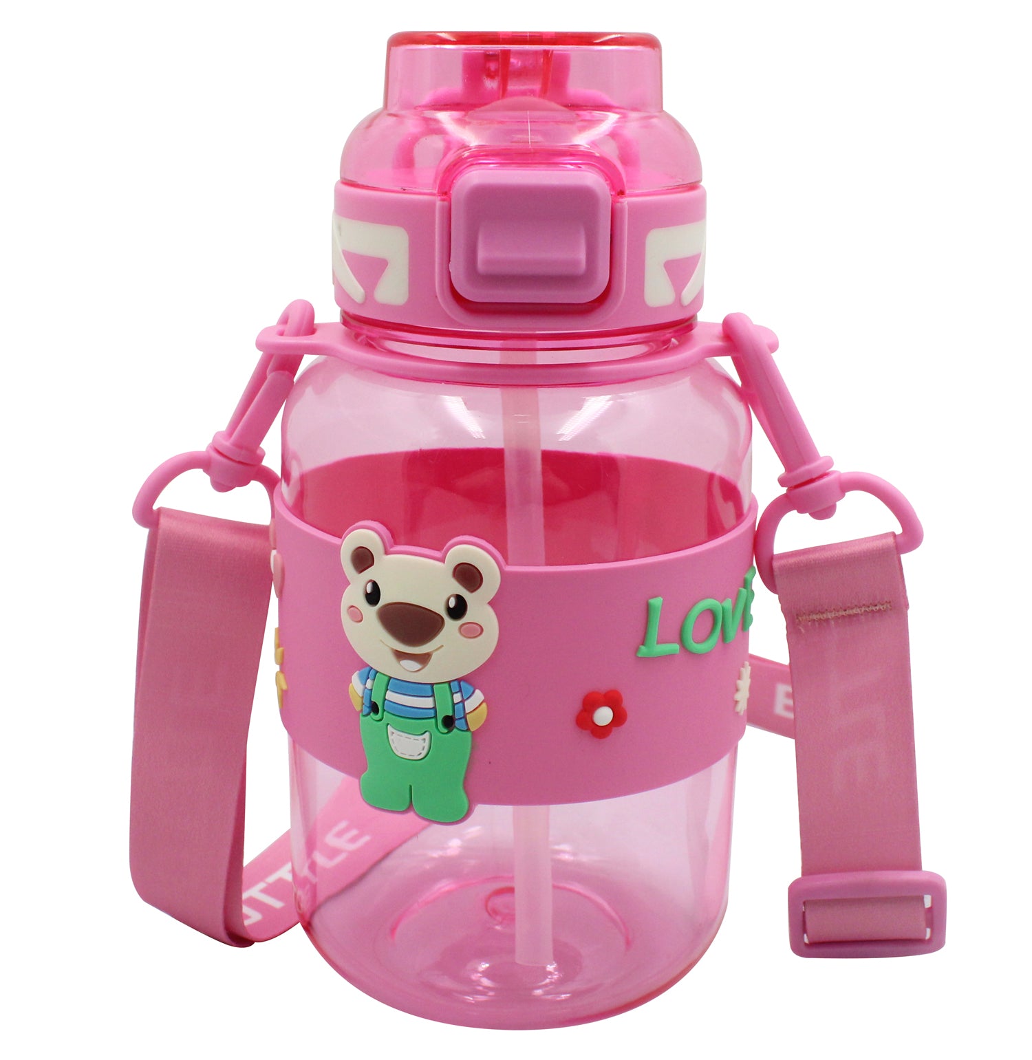 STICLA APA PETG 800ML CU DESCHIDERE AUTOMATA SI MANER TRANSPORT T-0118 NOKI