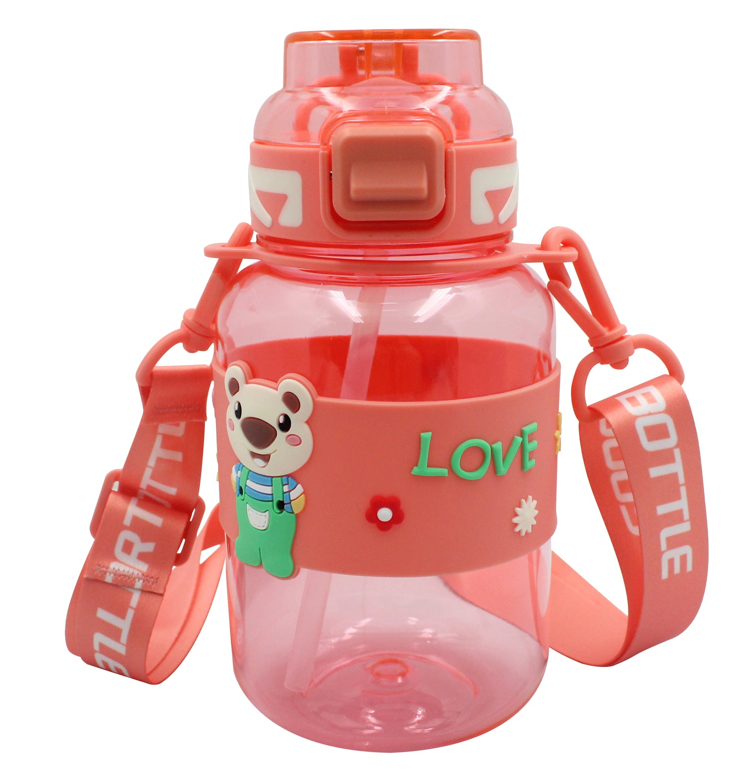 STICLA APA PETG 800ML CU DESCHIDERE AUTOMATA SI MANER TRANSPORT T-0118 NOKI