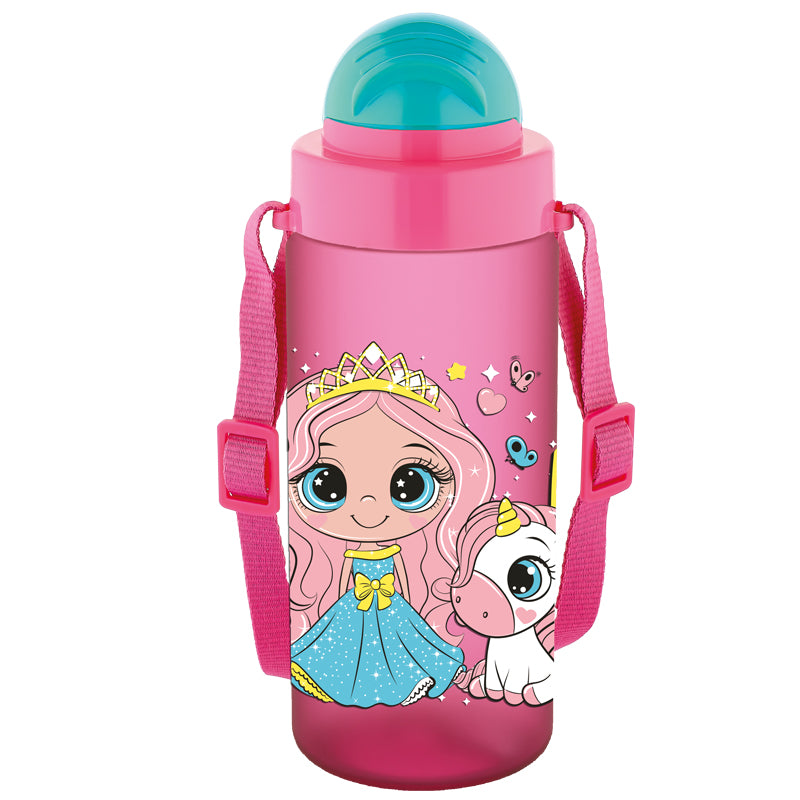 STICLA APA PT COPII TRITAN SOFT TOUCH 500ML CU PAI SI CUREA TRANSPORT T-0106 NOKI