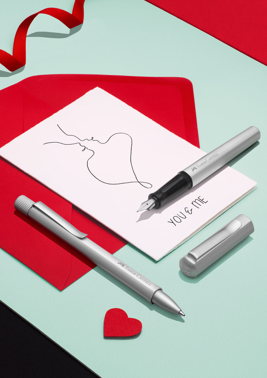 STILOU HEXO ARGINTIU MAT M FABER-CASTELL
