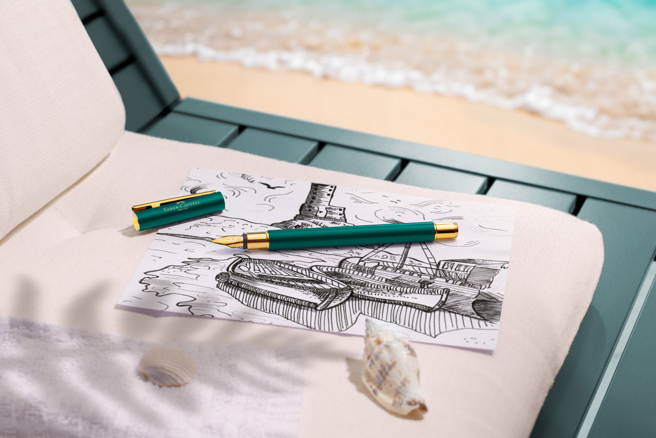 STILOU NEO SLIM VERDE FOREST GOLD M FABER-CASTELL