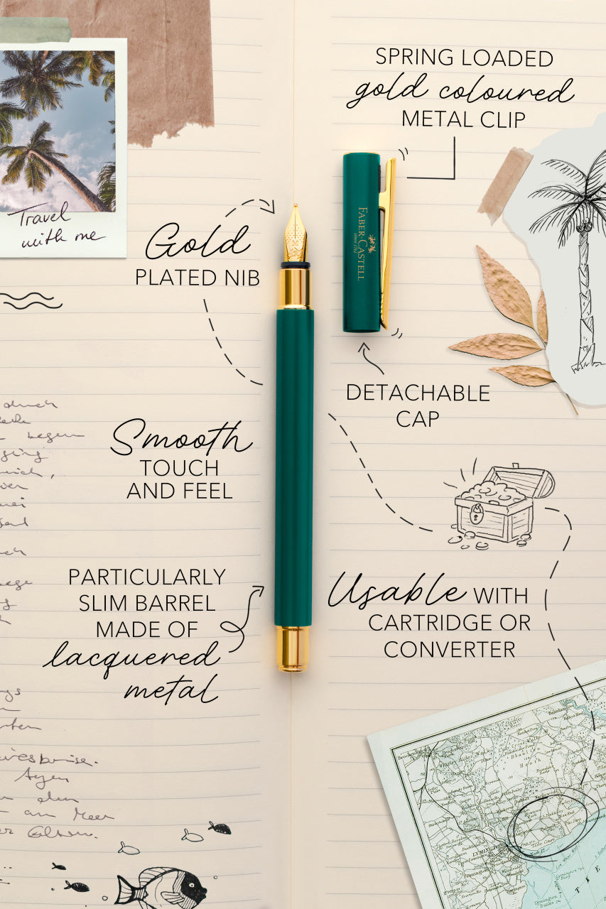 STILOU NEO SLIM VERDE FOREST GOLD M FABER-CASTELL