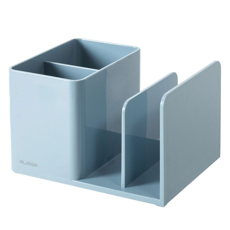 SUPORT BIROU 2 COMPARTIMENTE + 2 SEPARATOARE CARTI ALBASTRU NU SIGN DELI