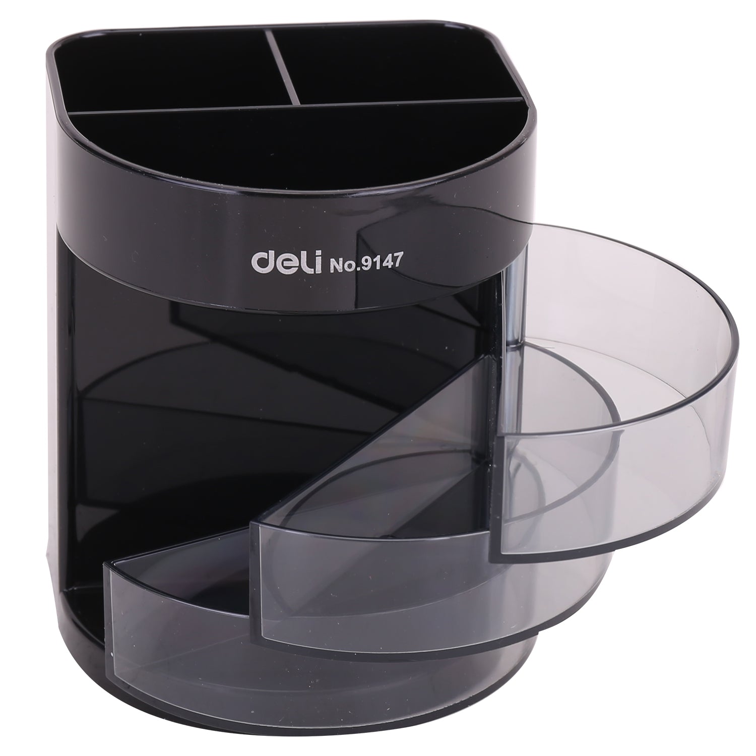 SUPORT BIROU 6 COMPARTIMENTE NEGRU DELI