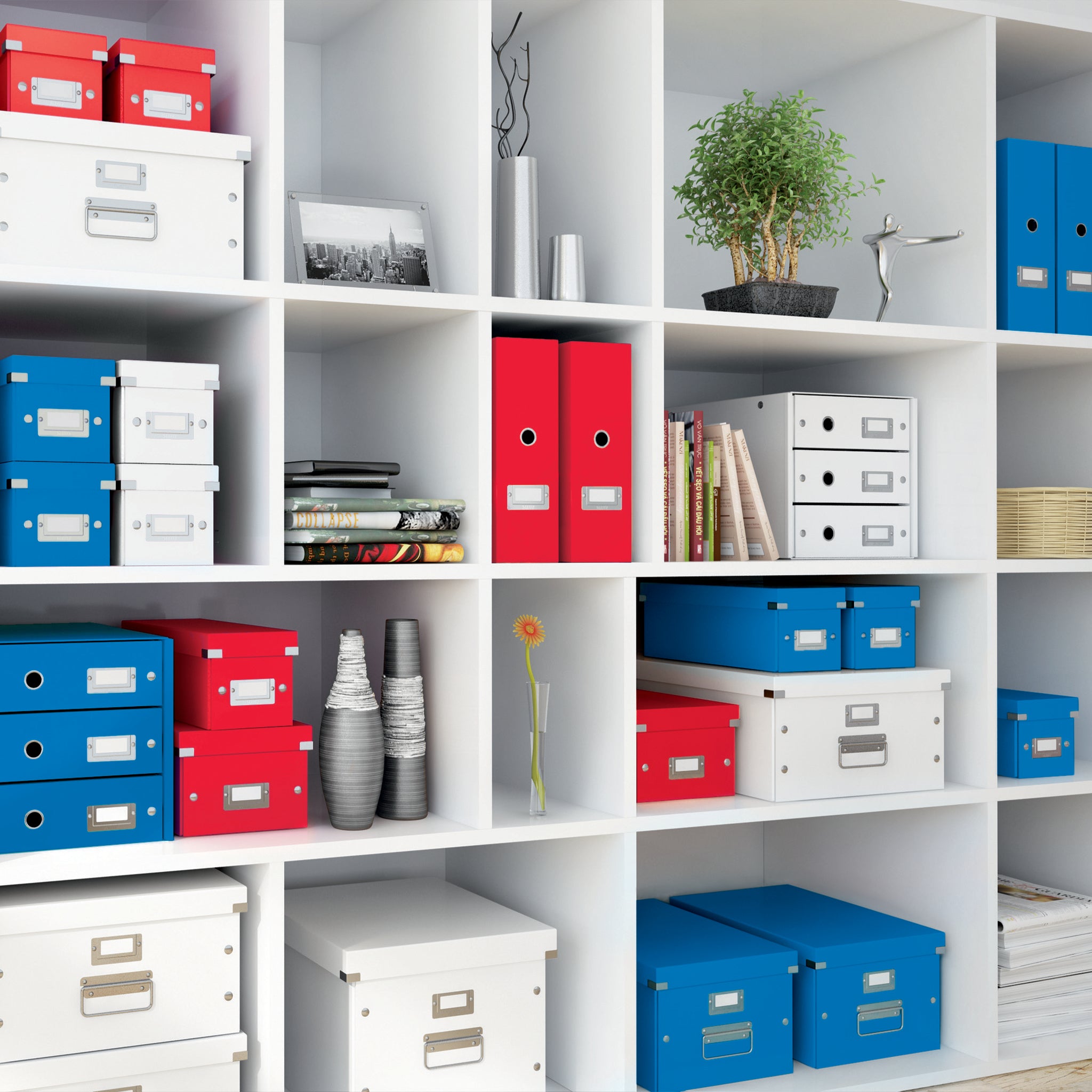 SUPORT DOCUMENTE CARTON ROSU CLICK&STORE LEITZ